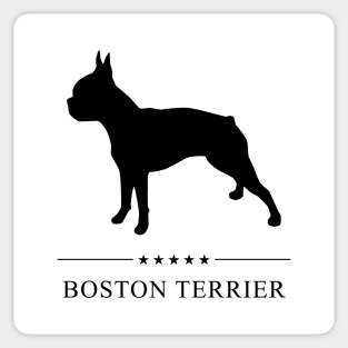 Boston Terrier Black Silhouette Sticker